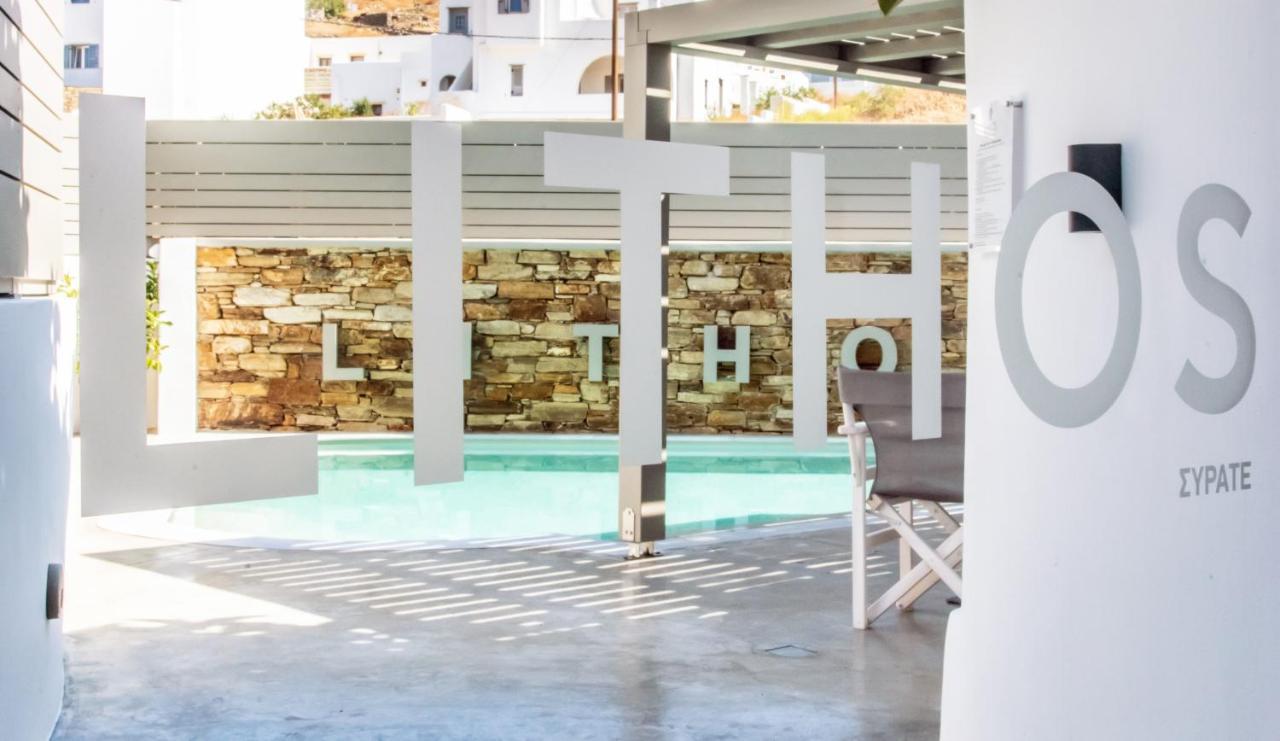 Lithos Luxury Suites Tinos ภายนอก รูปภาพ